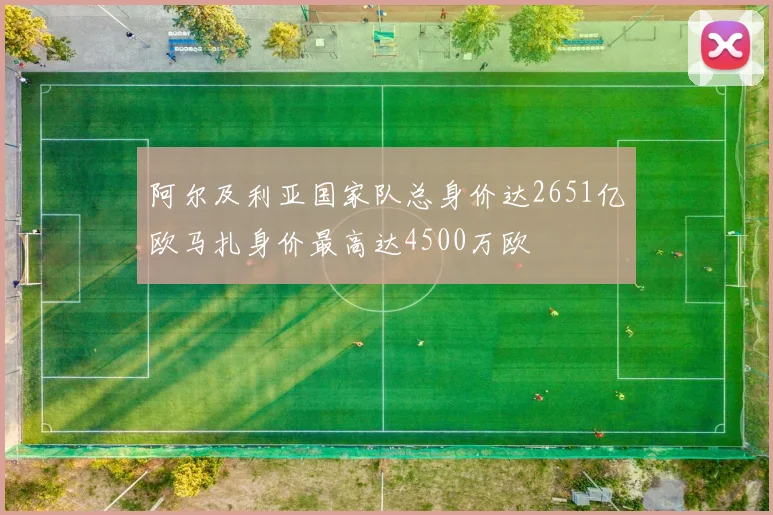 阿尔及利亚国家队总身价达2651亿欧马扎身价最高达4500万欧